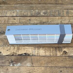 Sherwin Williams Hardcover Paint Color Chip Fan Deck 2018 Interior Sample Swatch